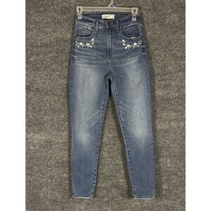 Abercrombie & Fitch Super Skinny Ankle Embroidery Jeans Size 4/27 (24x26) BZ6269